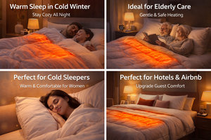 Colchón Calefactor Inteligente de Grafeno AISLUMBERX - Calentamiento Rápido, Ahorro de Energía, Función de Temporizador, Seguro, Eléctrico, para Uso en Escuelas, Hospitales y Hogares - Product Image 2