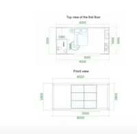 Module préfabriqué pliable Maison conteneur Prix préférentiel Villa intelligente peut vivre par lui-même ou louer des appartements