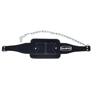 SAIBRO Leather Weight Lifting <b>Belt</b> Adjustable Waist <b>Support</b> Strength Training Unisex Buckle Closure - Product Image 2