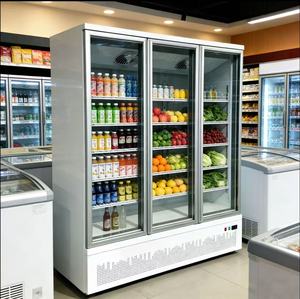 Congélateur vertical à air comprimé haute capacité à 3 portes avec dégivrage automatique et contrôle numérique pour le stockage commercial d'aliments surgelés B - Product Image 2