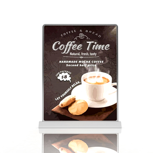 Led Poster Bảng <span class=keywords><strong>Menu</strong></span> với pin Powered hai mặt Hiển thị Máy tính để bàn hộp Đèn Máy tính để bàn hộp đèn cho Nhà hàng cà phê cửa hàng - Product Image 4