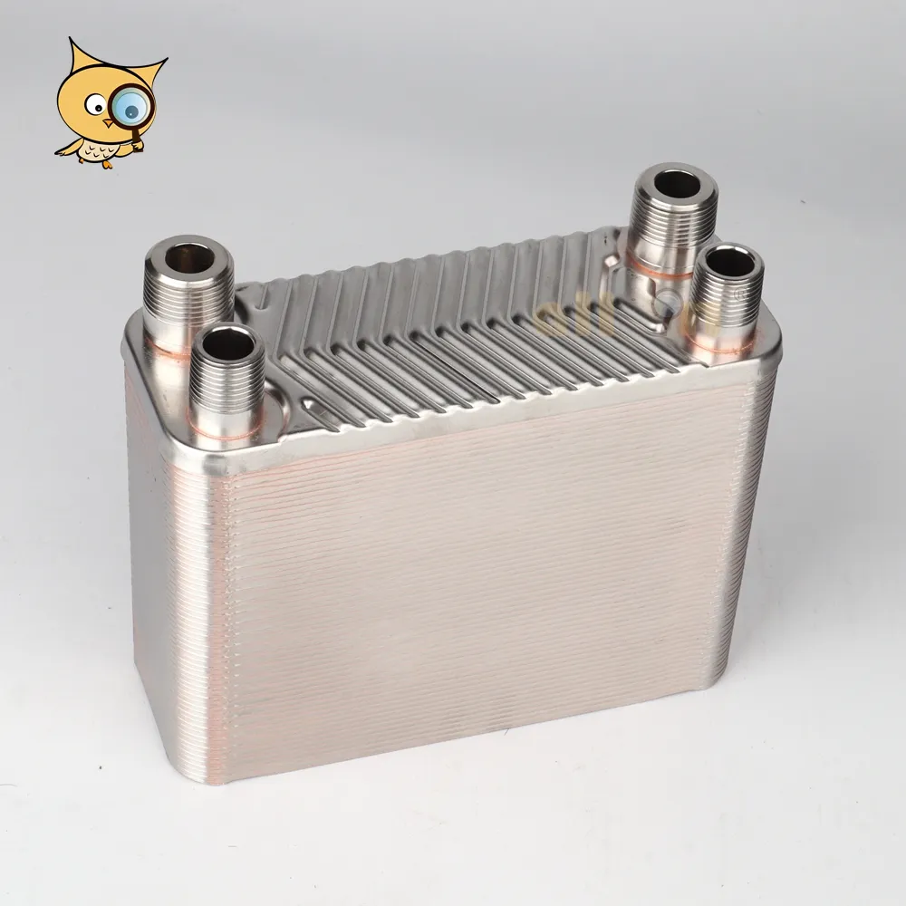 Tüm 304 paslanmaz çelik Homebrew soğutma makinesi B3 014 bira Wort Chiller 30 tabaklar eşanjör bira demlemek için