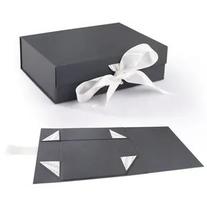 cardboard outer box with folding front gift box with ribbon Christmas children toy packaging