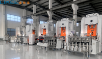 Machine automatique de fabrication de barquettes en aluminium à 2 cavités pour le marché turc, cadre en C de 63 tonnes, 9000-12000 pièces par heure, LK-T63