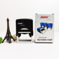 Logo personnalisé de marque, marque noire, bricolage, auto-encre, tampon de graveur Laser de bureau