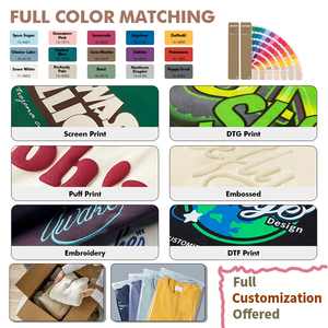 قمصان رجالية 100% قطن بمقاسات كبيرة مع شعار مخصص، تي شيرت صيفي سادة مطبوع بشعار مخصص، قمصان فارغة مخصصة للرجال - Product Image 4