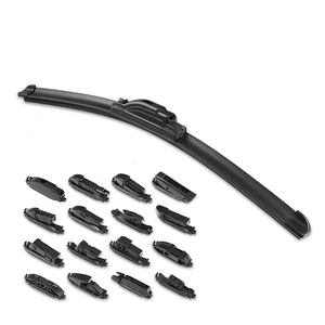 Limpiaparabrisas de goma natural para coche, escobillas de limpiaparabrisas planas, multifuncionales, universales, para ventana de lluvia - Product Image 1