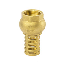 Vanne de fond en laiton de haute qualité avec filetage interne 1/2''-4'' pour eau, structure d'inspection manuelle robuste