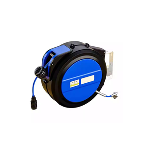 Enrouleur de tuyau d'air industriel à rétraction <span class=keywords><strong>automatique</strong></span>, tambour à ressort anti-emmêlement pour compresseur d'air, gonflage des pneus et lavage de voiture - Product Image 1