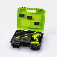 Ensemble d'assemblage d'outils de perçage à batterie au lithium sans balais personnalisé professionnel avec vitesse variable pour perceuses électriques sans fil