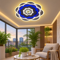 Plafonnier LED en forme de pétale pour commande en gros, le choix des acheteurs de projets, avec structure robuste, montage rapide, luminaire central blanc en forme de fleur pour importateurs