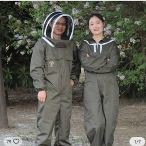 Combinaisons d'apiculture personnalisées à capuche en non-tissé camouflage, design premium, très vendues, pour apiculteurs professionnels - Product Image 2