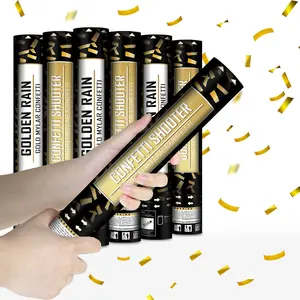 OEM Service Hochwertige Weihnachts fabrik Feuerfester Metallic Handheld Konfetti Cannon Party Popper - Product Image 2