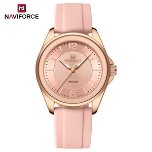 <span class=keywords><strong>Naviforce</strong></span> นาฬิกาควอตซ์แฟชั่นใหม่สำหรับ<span class=keywords><strong>ผู้หญิง</strong></span>ที่เรียบง่ายกันน้ำสายรัดซิลิโคนส่องสว่างเพื่อการพักผ่อนของ<span class=keywords><strong>ผู้หญิง</strong></span> - Product Image 4
