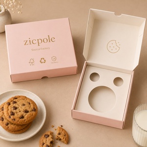 Caja <span class=keywords><strong>de</strong></span> Cartón Plegable Personalizada para Galletas <span class=keywords><strong>de</strong></span> un Solo <span class=keywords><strong>Kilo</strong></span>, Empaque <span class=keywords><strong>de</strong></span> Papel para Galletas <span class=keywords><strong>de</strong></span> Grado Alimenticio con Compartimento para Salsa en Bolsa - Product Image 4