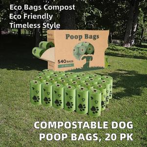 Bolsas para Desechos de Perros con Logotipo Personalizado, Antiolor, Compostables, Autosellables, con Base Cuadrada, Biodegradables, de PE - Product Image 5