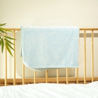 En stock, couverture pour bébé en flanelle de qualité supérieure, personnalisée, super douce, double couche