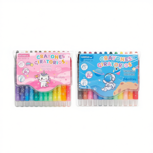 WeiBo Rotating Crayons 24 Colors Twistable For Kids Art Supplies - Product Image 1