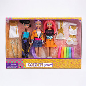 Superior 29cm <b>DIY</b> Golden Vinyl Doll Extra-Outfit Complete-Accessory Creative-Education Handmade Play Unisex Craft <b>Kit</b> - Product Image 1