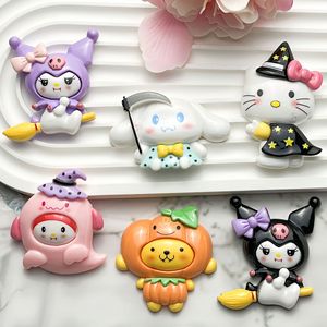 ฮาโลวีนน่ารักนักมายากลเคทีลูกแมวผู้เก็บเกี่ยวกระต่ายเรซินตกแต่งงานฝีมือ DIY เคสโทรศัพท์ขยะเสน่ห์อุปกรณ์ผม - Product Image 2