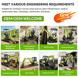 Mini-excavatrice de 2 tonnes pour travaux d'entretien urbain, moteur diesel à faible bruit et haute efficacité certifié Euro 5 EPA - Product Image 5