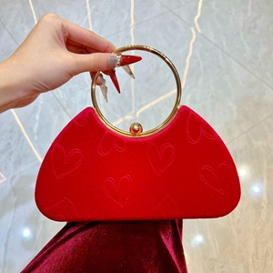 Borsa da Sera Donna 2026 con Manico Rotondo, Pochette Trendy con Catena Staccabile, Borse Eleganti da Festa, Borsette <span class=keywords><strong>Uniche</strong></span> in Velluto - Product Image 6