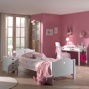 Matte White Kids Modern Girl Youth Bedrooms Furniture Wooden Children Girls <strong>Single</strong> Sleeping <strong>Floor</strong> <strong>Bed</strong> - Product Image 2