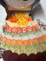 Cortadora Eléctrica Multifuncional de Acero Inoxidable para Frutas y Verduras, Rebanadora de Limón, Naranja y Patata