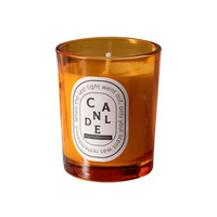 Bougie de camomille de soja naturelle biologique Huaming senteurs durables parfum d'huile couleur gardénia bougies parfumées dans une boîte cadeau de luxe