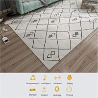 Tapis chauffant pour le salon, coussin chauffant pour les pieds, coussin chauffant domestique