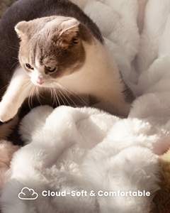 Couverture en fausse fourrure de lapin 100% polyester de luxe, confortable, chaude, épaisse, en flanelle, en polaire, en fourrure de vison tricotée pour l'<span class=keywords><strong>hiver</strong></span>, taille King - Product Image 3