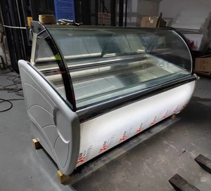 Exhibición de helados congelador pequeño escaparate de negocios sartenes exhibición de paletas refrigerador helado <span class=keywords><strong>Cram</strong></span>/congelador de exhibición de helado - Product Image 5