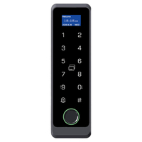 Boîtier ABS étanche, écran LCD, lecteur d'empreintes digitales, double RFID, clavier tactile, clavier de contrôle d'accès autonome