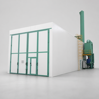 Cabine de peinture industrielle complète avec ventilateur et filtre
