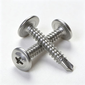 Edelstahl-Flachkopfschraube mit Kreuzschlitz und Unterlegscheibe, Selbstbohrende Dachbefestigungsschraube <span class=keywords><strong>HOTEK</strong></span> DIN7504 - Product Image 4