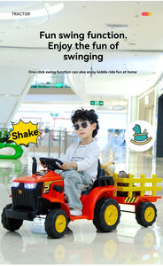 Çocuklar 3-8 yaş için elektrikli araba pil kumandalı 6 tekerlekli oyuncak binmek - Product Image 5