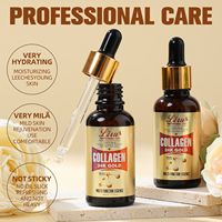 Sérum pour le visage au collagène Liru 24K or, essence hydratante anti-âge pour une peau lisse et éclatante, 30 ml