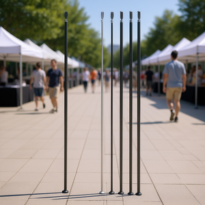 Kit Asta per Bandiera a Piuma 16.3 Piedi in Alluminio, Confezione da 3, per Strumenti Promozionali - Product Image 2