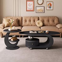 Table basse en marbre de style italien, mobile, moderne et minimaliste, multifonctionnelle, décorative, petite table de salon pour la maison