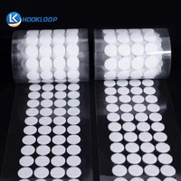 Haute qualité en gros adhésif point rond attache personnalisé crochet et boucle points blanc ruban points Transparent pour la maternelle bricolage