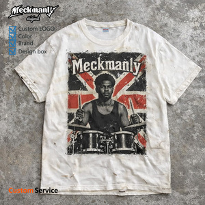 T-shirt pour homme 100% coton tricoté à manches courtes col rond imprimé tarot décontracté coupe classique écologique respirant - Product Image 6