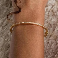 IGI Certifié CVD HPHT Lab Grown Créé Bracelet De Tennis En Diamant 10K 14K 18K Or Massif pour Femmes Hommes 2mm 3mm 4mm Chaîne De Tennis