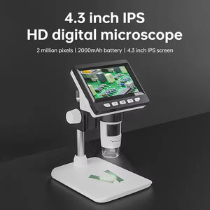 Microscope numérique portable à microcirculation avec lentille polarisante mono et source de lumière LED, microscope électronique avec écran LCD - Product Image 5
