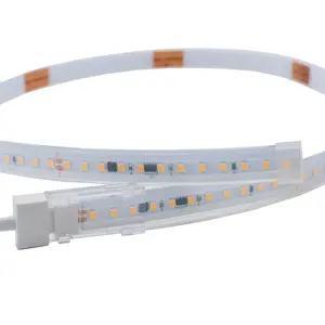 Tira conduzida flexível 120v 120leds 2835 5050 3528 Ac 110V 230V Luz de tira conduzida branca 220v