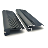 Profilé de nez de marche en aluminium LED YG-6825 antidérapant en forme de L pour éclairage de marches de cinéma, théâtre, hôtel