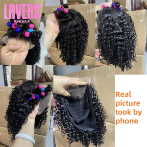 วิกผมเด็กผู้หญิง วิกผมลูกไม้แบบปิด 4*4 <span class=keywords><strong>สำหรับ</strong></span>เด็ก วิกผมแท้จากอินเดีย วิกผมลูกไม้ด้านหน้าแบบหยิก ไม่ต้องใช้กาว <span class=keywords><strong>สำหรับ</strong></span>เด็กหญิง - Product Image 6