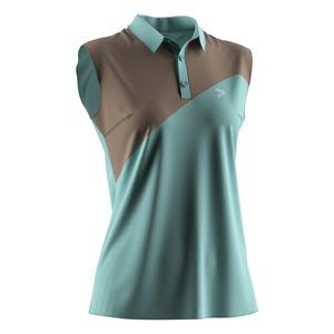 Polo sans manches pour femme, coupe ajustée, style golf, séchage rapide, tissu respirant et doux, pour le terrain et la ville - Product Image 5