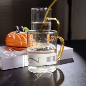 Custom High Borosilicate Handle Glass Drink Cups Logo Printing Microwave Safe Eco-Friendly for Bulk Business Gifts Restaurant - Product Image 2