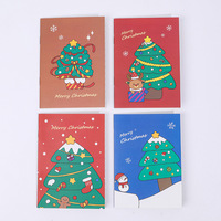 Carnet de poche de Noël personnalisé à reliure cousue, mini bloc-notes promotionnel, papeterie en gros à prix abordable