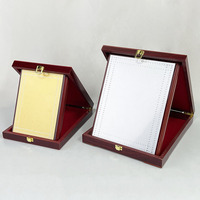 Plaques et récompenses en bois personnalisées MH-NJ0100 de forme rectangulaire en or, argent, bronze, plaques de récompense en bois
